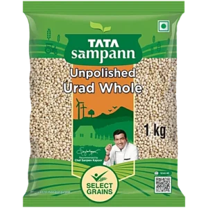 Tata Sampann Urad Dal/Uddina Bele Whole White, 1 kg