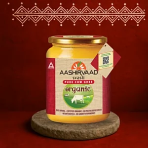 Aashirvaad Svasti Pure Organic Cow Ghee, 500 ml Bottle